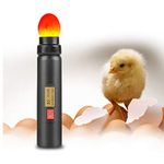 Professional Egg Candler Tester - Chicken Duck Breeding Fertility Heat Lamp High Egg Illumination Lamp for Monitoring Eggs Development