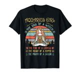 Aquarius Girl The Soul Of A Witch Vintage Birthday T-Shirt