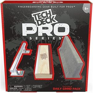 Tech Deck, Pro Series Daily Grind Pack with 3 Obstacles, Built for Pros; Kids Toys for Ages 6 and up (Mini Fingerboard Sold Separately) 6065180