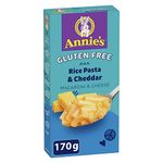 ANNIE'S - MACARONI AND CHEESE Gluten Free Rice Pasta and Cheddar, No Artificial Flavours or Synthetic Colours, Contains Real Cheese and Milk Ingredients