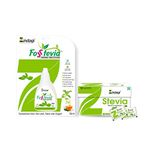 Zindagi Stevia 50 Sachets & Stevia Liquid Drops - Sugar-Free Sweetener - Natural Sugar Subsitute (Stevia Combo Pack)