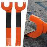 [2 Pack] Shingle Nail Puller for Roof Shingle Repair - Steel Nail Remover Tool to Easily Remove and Install Roofing Nails - Comfort Hold Grip Shingle Ripper - Safely Replace Roof Shingles for House