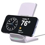 NANAMI Fast Wireless Charger, Qi-Certified Wireless Charging Stand Compatible iPhone 15/14/13/12/SE/11/XR/XS/8 & Qi Phone Charger for Samsung Galaxy S24/S23 Ultra/S22/S21/S20/S10/S9/Note 20,Pixel 6,LG