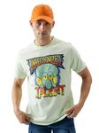 The Souled Store Official Spongebob Squarepants: Unrecognized Talent Men and Boys Regular Fit Round Neck Half Sleeve Squidward Multicolor Graphic Printed Cotton Pastel Green Color T-Shirt Casualwear