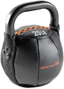 Bionic Body Soft Kettlebell with Handle for Weightlifting, Conditioning, Strength and core Training 25lb BBKB-25