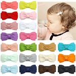 Baby girls snap hair clips, tiny bow, non-slip hair clips for toddlers, fine hair mini bow (20pcs)