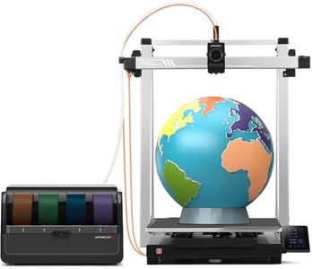 (Bundle Anycubic Kobra 3 Max Combo) Anycub 3D Printer, Support Multi Color Printing 600mm/s High-Speed Printing, Large Build Volume 420x420x500mm