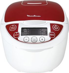 Moulinex Fuzzy LED - Robot de cocina de 750 W, 12 funciones, capacidad 5 L, panel control LED, fácil de usar, cocción inteligente, fácil limpieza, MK7051