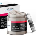 YEOUTH Dead Sea Mud Mask with Hyaluronic Acid, Aloe Vera & Avocado Oil, Skin Care Face Mask for Blackhead, Dark Spot & Wrinkles, Mud Facial Mask, Skin Care for Women & Mens Face Care 236ml