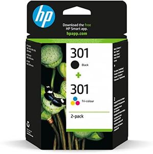 HP N9J72AE 301 Original Ink Cartridges, Black and Tri-Colour, Pack of 2