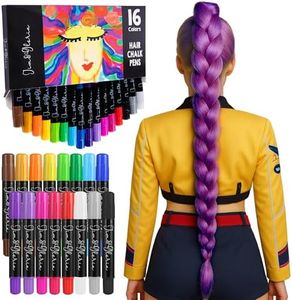 Jim&Gloria Hair Chalk For Girls, Temporary Hair Color Makeup Kit Gifts for Kids, Washable and Safe Hair Dye, Teen Girls Trendy Stuff, Things for Halloween Age 7 8 9 10 11 12 13 14 + Years Old Toy