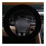 Fluffy Steering Wheel Cover Warm Microfiber Automotive Plush Steering Wheel Cover Comfortable Anti Slip Auto Steering Wheel Protector Universal Elastic Protection Cover