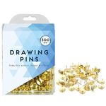 Metal Drawing Push Pins, Thumb Tacks for Notice Boards, Art and Crafts, Work/Office, Map Marking and More (300 Drawing Pins)