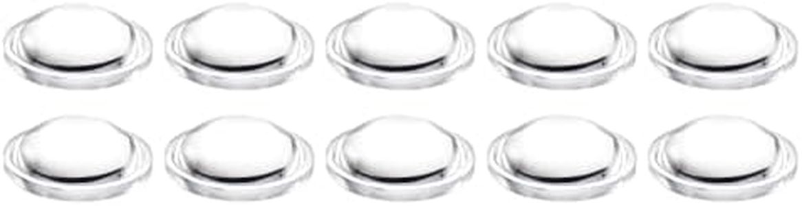 PATIKIL Diameter 20mm Height 7mm Flat Convex Lens, 10 Pcs Acrylic LED Optical Convex Condenser Lens for LED Flashlight Bike Head Lamp, Transparent