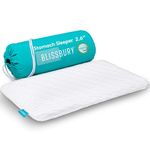 BLISSBURY 6.5cm Ultra Thin Pillow for Sleeping | Premium Memory Foam Flat Pillow for Stomach Sleeping | for Back & Stomach Sleeper | Certified Foam for Neck and Back Support | Removable Case