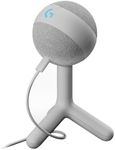 Logitech G Yeti Orb Condenser RGB Gaming Microphone with LIGHTSYNC, USB Mic for Streaming, Cardioid, USB Plug and Play for PC/Mac - Off White