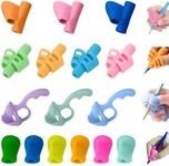 16Pcs Pencil Grips for Kids, Handwriting Posture Aid Pencil Holder for Kids, Silicone Writing Pencil Training Grip for Kids Preschoolers Children and Students in Special Needs (16Pcs)