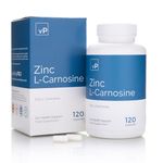 Zinc L-Carnosine 37mg x 120 Capsules - Over 99% Purity Third Party Tested - Gut Health Zinc L-Carnosine Supplement - Vitality Pro