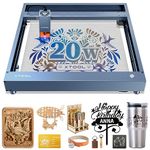 xTool D1 Pro 20W Laser Engraver, 120W Laser Cutter, Engraving Machine for Wood, Metal, Leather, Acrylic, Paper, Glass, Laser Engraver Machine for DIY Personalized Gift