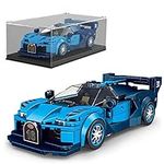 Mould King Speed Champion Bugatti Vision GT Super Car Building Sets with Clear Display Case, Racing Car Toys Building Blocks, 27001 Model Car Kits Construction Toys for Adults Kids 8+(336 PCS)
