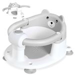 Baby Bath Seat for Babies 6 Months Plus, Toddler Bath Seats for Infant & Newborn, Baby Sit Up Chair with 4 Non-Slip Suction Cups
