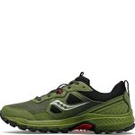 Saucony Men's Excursion Tr16 Trail Running Shoe, Glade/Black, 8