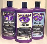 Wizards 3 Step Compound Polish and Machine Finish Kit Select Pro Quarts