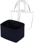 JLYZ Moon Picotin 22 Bag Insert with Zipper, Purse Organizer Compatible with Hermes Picotin, Silky Bag Insert, Lightweight and Soft Touch (PC22 with Zipper, Blue Nuit)