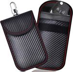 2 PACK Faraday Pouch For Car Keys, Car Key Signal Blocking Bag For Car, RFID Key Pouch Faraday Bag for Keyless Car Protective Key Pouch