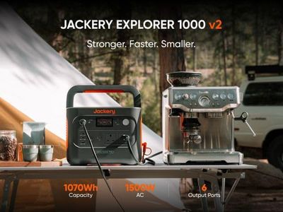 Jackery Explorer 1000 v2+ Portable Solar Generator – High-Capacity Power Station