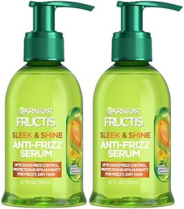 Garnier Fructis Sleek & Shine Anti-Frizz Serum for Frizzy, Dry Hair, Argan Oil, 5.1 Fl Oz, 2 Count (Packaging May Vary)