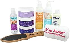 Mia Secret Gift Spa Kit 9pcs Manicure/Pedicure (Lavender 8oz) Scrub, Salt, Mask &Extras