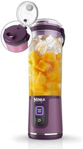 Ninja Blast Portable Blender, 530ml, Leakproof Lid & Sip Spout, Powerful Cordless Mini Blender, Rechargeable, Portable Smoothies, Protein Shakes, Blends Ice & Frozen Fruit, Purple, BC151UKPR