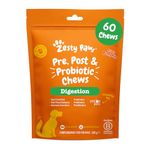 Zesty Paws Probiotic Chews for Dogs | Supports Gut Health, Stool Quality & Digestive Balance, Bad Breath| Contains Prebiotics, Probiotics & Postbiotics, Pumpkin & Linseed | Daily Use | 60 Chews