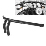 Gloss Black 1-1/4" Fat 8" Rise T-Bars Drag Bar Handlebar for Harley 1996-2022 Sportster Dyna Softail