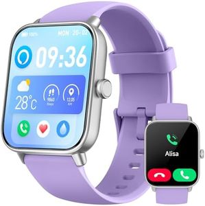 Reloj Inteligente Mujer con Llamadas Bluetooth y Voz de Alexa,1.8" Smartwatch Mujer Hombre con Pulsómetro, SpO2, Sueño, Modo de Ejercicio 100+, Reloj Deportivo Mujer Impermeable IP68 para Android iOS