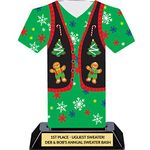 Ugly Christmas Sweater Trophy - Tacky Sweater Party Award