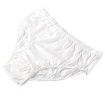 STARLY 10pcs Women's Disposable 100% Pure Cotton Underwear Travel Panties High-Cut Granny Briefs White(M)