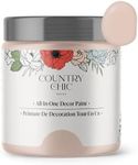 Country Chic Paint - Chalk Style All-in-One Paint for Furniture, Home Decor, Cabinets, Crafts, Eco-Friendly, Matte Paint, Ooh La La [Light Pink] Sample 4oz