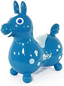 GYMNIC - Rody Bounce Horse, Hopping Ride on Horse for Toddler, Inflatable Horse, Bouncy Animals for Toddlers and Children, Outdoor Toys, Teal