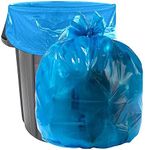 Aluf Plastics 33 Gallon Blue Trash 