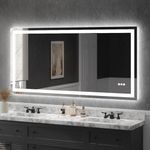 USHOWER 72x36 Inch Modern LED Bathr