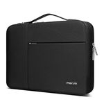 MOSISO 360 Protective Laptop Sleeve Bag Compatible with MacBook Air/Pro, 13-13.3 inch Notebook,Compatible with MacBook Pro 14 inch 2023-2021 A2779 M2 A2442 M1 with Computer Compartment & Belt,Black