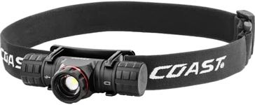 Coast XPH25R 410 Lumen USB Rechargeable-Dual Power LED Headlamp with Pure Beam Twist Focus and Magnetic Base