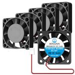 WINSINN 40mm Fan 12V, 3D Printer Micro 12 Volt Fans 4010 Hydraulic Bearing, Brushless Cooling 40mmx10mm 2PIN (Pack of 5Pcs)