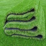 YAZLYN COLLECTION Polyester Blend High Density Artificial Grass Carpet for Terrace, Roof, Garden with 4 Layers Protection(yc_grassmatdoor_6.5 X 3 Feet)