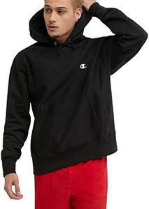 Champion LIFE Men's Reverse Weave Pullover Hoodie, Black, M