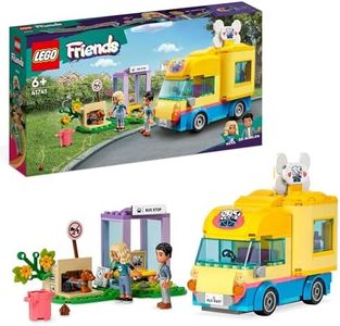 LEGO® Friends Dog Rescue Van 41741 Building Toy Set for Kids Aged 6+; Pet Rescue Van with Accessories to Provide Care for The Rescued Pup; for Kids Who Love Animals
