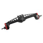 RZXYLRC Aluminum Alloy Complet Axle for 1/10 Axial SCX10 III RC Crawler Car (Red&Black, Rear Axle)