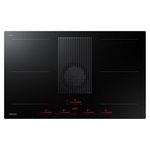 Samsung Infinite Range CombiHob NZ84T9747VK 83cm Induction Extractor Hob - Black - For Recirculating Ventilation